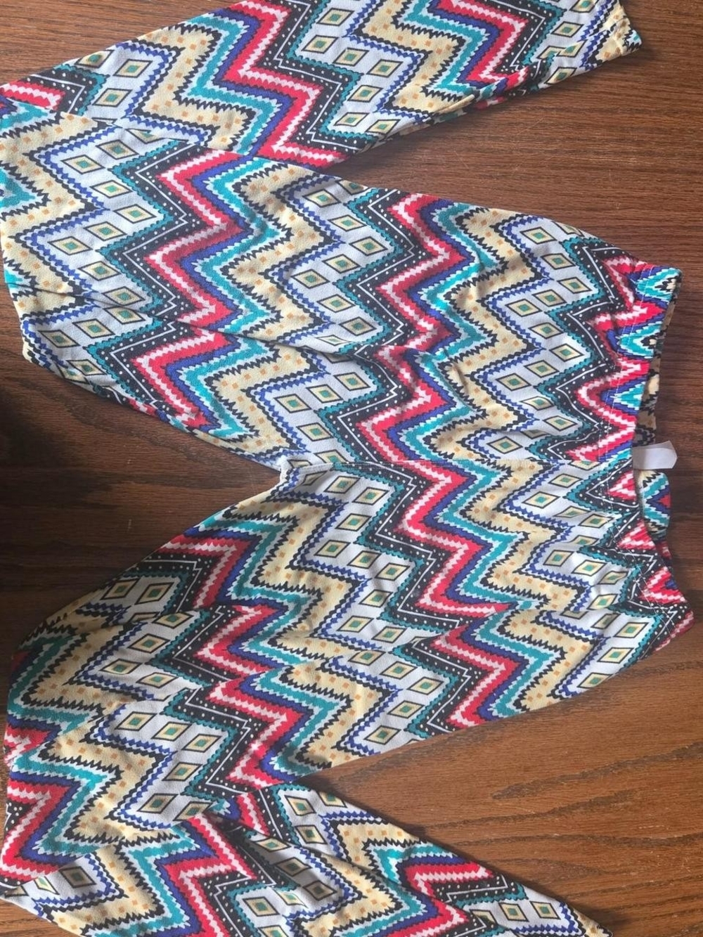 Girls' Multicolor Chevron Print Leggings